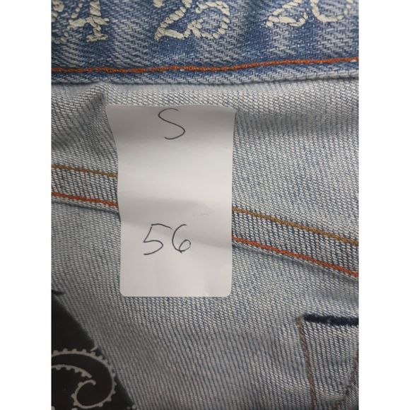 EARNEST SEWN USA STRAIGHT LEG DISTRESSED JEANS - Picture 6 of 6